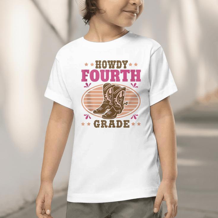 Back To School Howdy Fourth Grade Girls Graphic Toddler T-Shirt Back To School Howdy Fourth Grade Girls Graphic Toddler T-Shirt