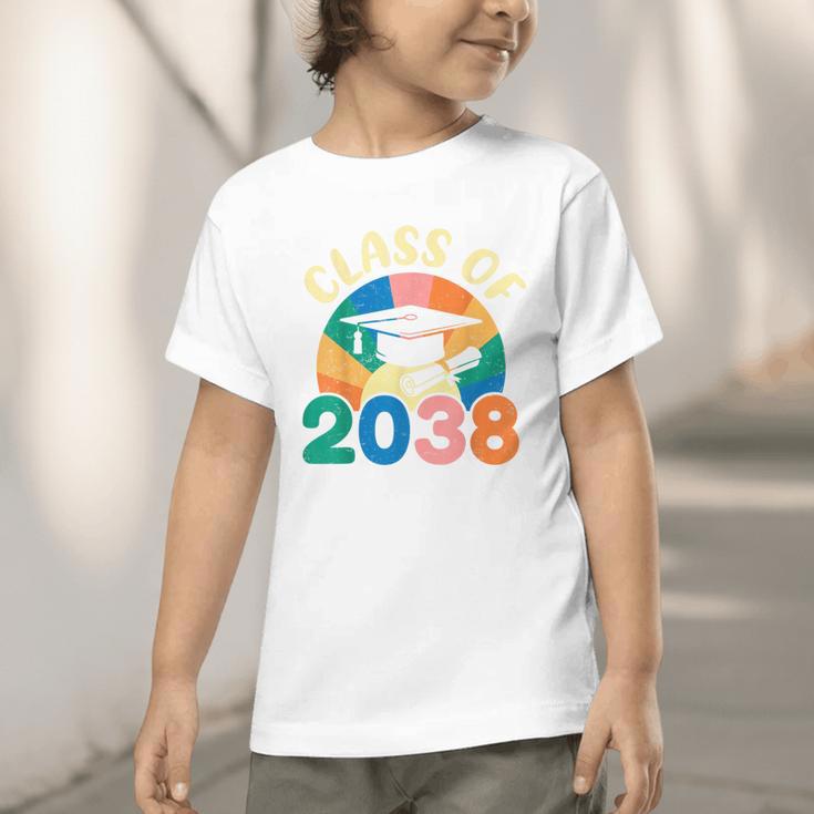 Back To School Pre-K Kindergarten Graduation Class Of 2038 Graphic Toddler T-Shirt Back To School Pre-K Kindergarten Graduation Class Of 2038 Graphic Toddler T-Shirt