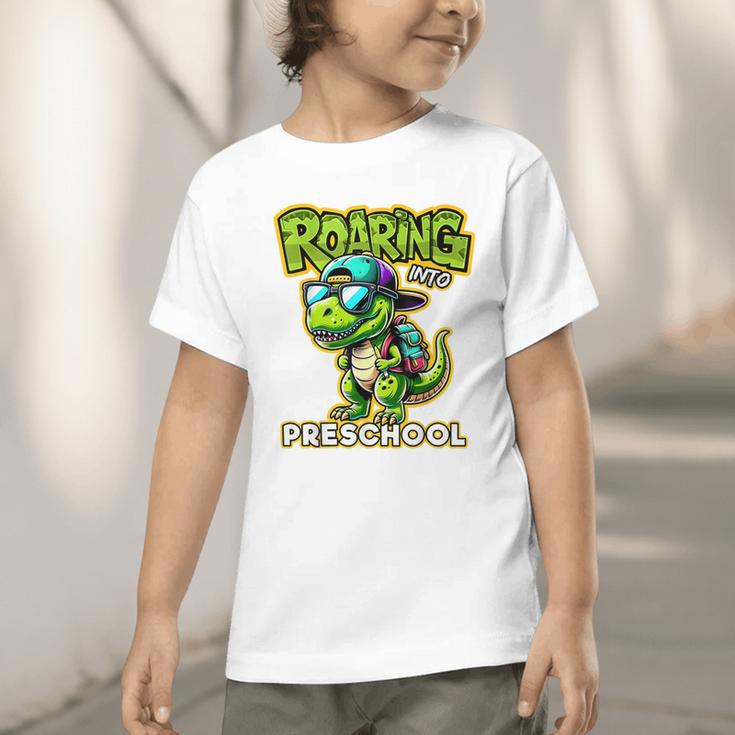 Back To School Preschool Dinosaur First Day Of School Boy Graphic Toddler T-Shirt Back To School Preschool Dinosaur First Day Of School Boy Graphic Toddler T-Shirt