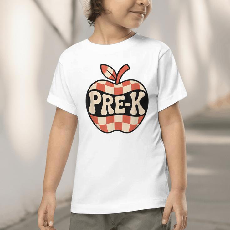 Back To School Retro Apple PRE-K Classroom Graphic Toddler T-Shirt Back To School Retro Apple PRE-K Classroom Graphic Toddler T-Shirt