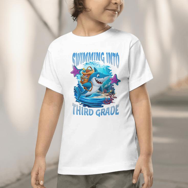 Back To School Third Grade Shark Graphic Toddler T-Shirt Back To School Third Grade Shark Graphic Toddler T-Shirt