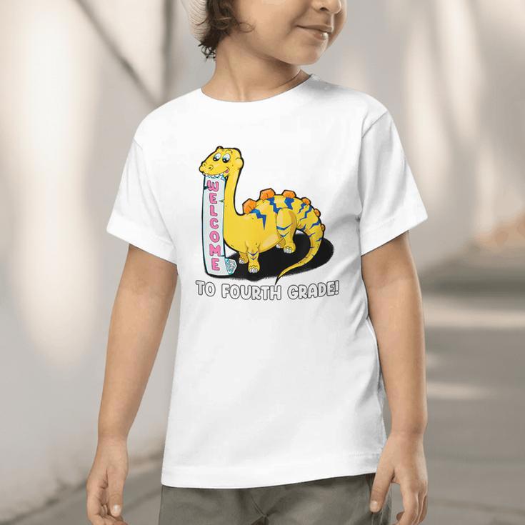 Back To School Welcome To Fourth Grade Graphic Toddler T-Shirt Back To School Welcome To Fourth Grade Graphic Toddler T-Shirt