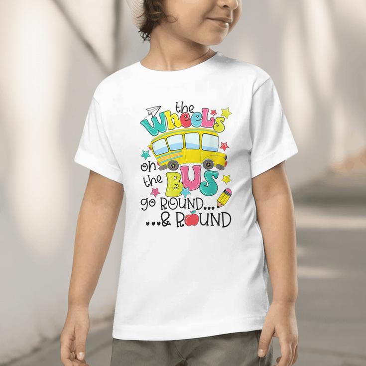 Back To School The WHEELS On The BUS Toddler Kids Boys Graphic Toddler T-Shirt Back To School The WHEELS On The BUS Toddler Kids Boys Graphic Toddler T-Shirt