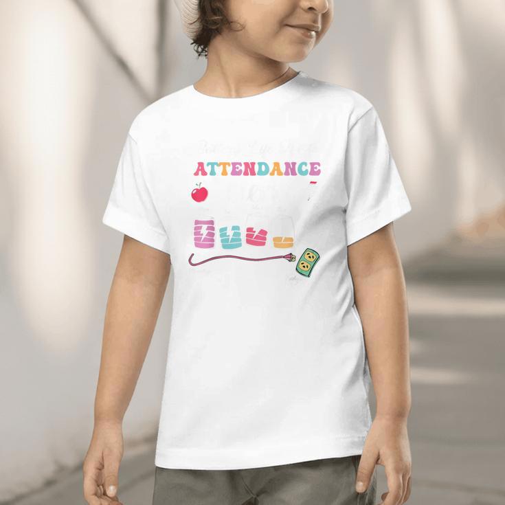 Battery Life Of An Attendance Clerk Back To School Graphic Toddler T-Shirt