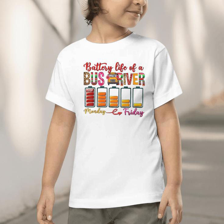 Battery Life Of A Bus Driver First Day Back To School Graphic Toddler T-Shirt Battery Life Of A Bus Driver First Day Back To School Graphic Toddler T-Shirt