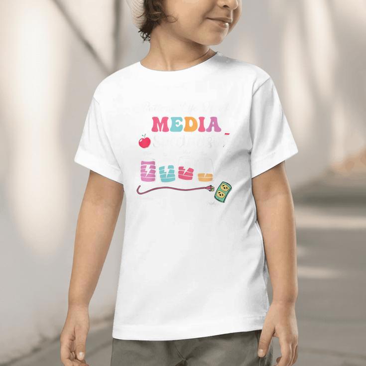Battery Life Of A Media Specialist Back To School Graphic Toddler T-Shirt