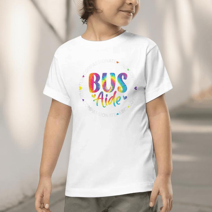 Bus Driver Aide Back To School Bus Driver Tie Dye Graphic Toddler T-Shirt Bus Driver Aide Back To School Bus Driver Tie Dye Graphic Toddler T-Shirt