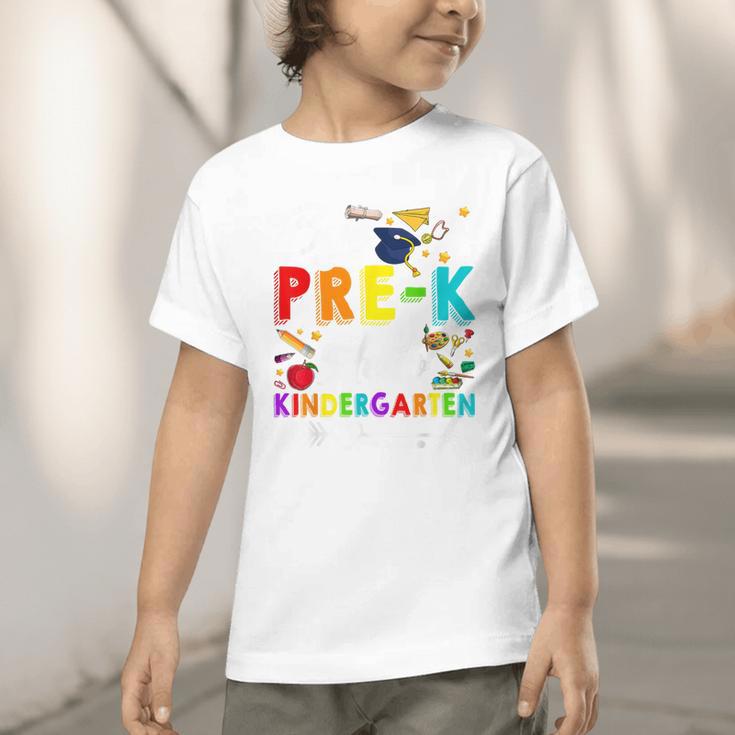Bye Pre-K Hello Kindergarten Students Pupils Back To School Graphic Toddler T-Shirt Bye Pre-K Hello Kindergarten Students Pupils Back To School Graphic Toddler T-Shirt