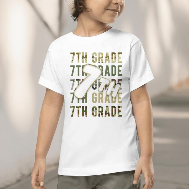 Camo Team Squad 7th Grade Back To School Kids Boys Graphic Toddler T-Shirt Camo Team Squad 7th Grade Back To School Kids Boys Graphic Toddler T-Shirt