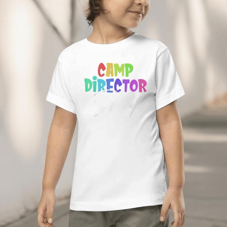 Camp Director Squad Counselor Camper Camping Back To School Graphic Toddler T-Shirt Camp Director Squad Counselor Camper Camping Back To School Graphic Toddler T-Shirt