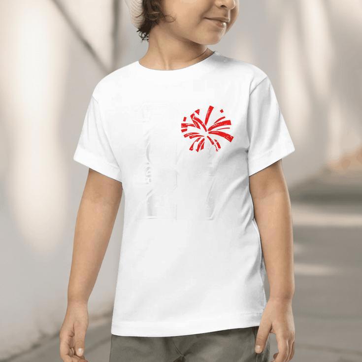 Class Of 2027 Cheer Red Senior 2027 Back To School Graphic Toddler T-Shirt