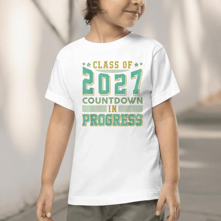 Class Of 2027 Countdown In Progress Fun Back To School Retro Graphic Toddler T-Shirt Class Of 2027 Countdown In Progress Fun Back To School Retro Graphic Toddler T-Shirt