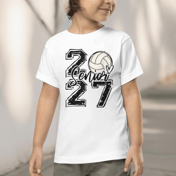 Class Of 2027 Volleyball Senior 2027 Back To School Graphic Toddler T-Shirt Class Of 2027 Volleyball Senior 2027 Back To School Graphic Toddler T-Shirt