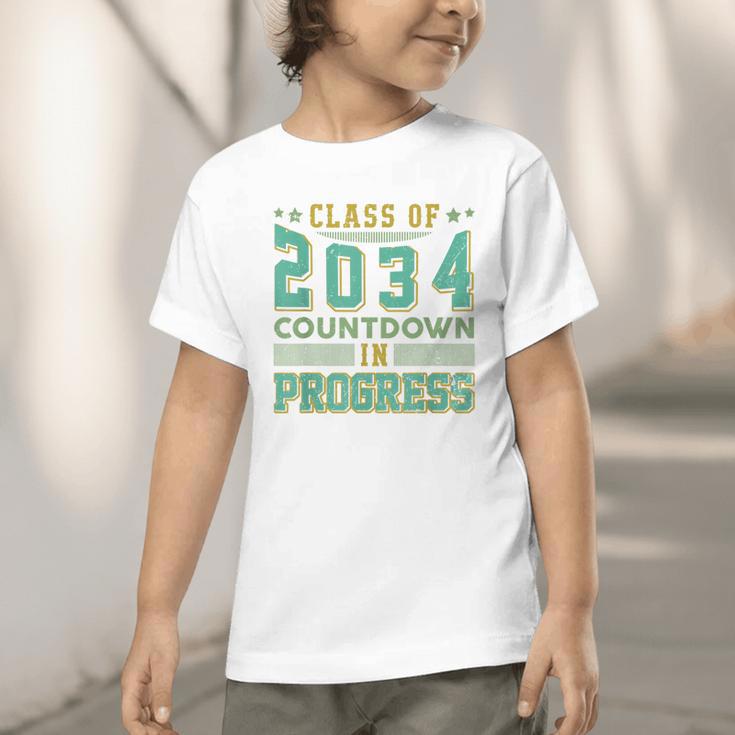 Class Of 2034 Countdown In Progress Fun Back To School Retro Graphic Toddler T-Shirt Class Of 2034 Countdown In Progress Fun Back To School Retro Graphic Toddler T-Shirt