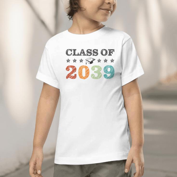 Class Of 2039 Grow With Me Back To School Graduation Graphic Toddler T-Shirt Class Of 2039 Grow With Me Back To School Graduation Graphic Toddler T-Shirt