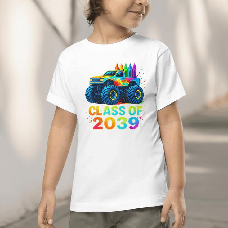 Class Of 2039 Monster Truck Kindergarten Back To School Boys Graphic Toddler T-Shirt Class Of 2039 Monster Truck Kindergarten Back To School Boys Graphic Toddler T-Shirt