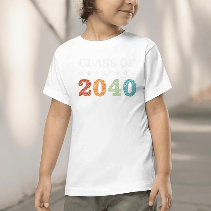 Class Of 2040 Grow With Me First Day School Back To School Graphic Toddler T-Shirt Class Of 2040 Grow With Me First Day School Back To School Graphic Toddler T-Shirt