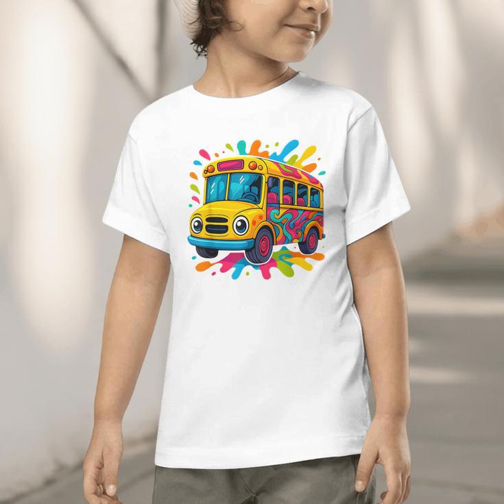 Colorful School Bus Driver Back To School Men Women Kids Graphic Toddler T-Shirt Colorful School Bus Driver Back To School Men Women Kids Graphic Toddler T-Shirt