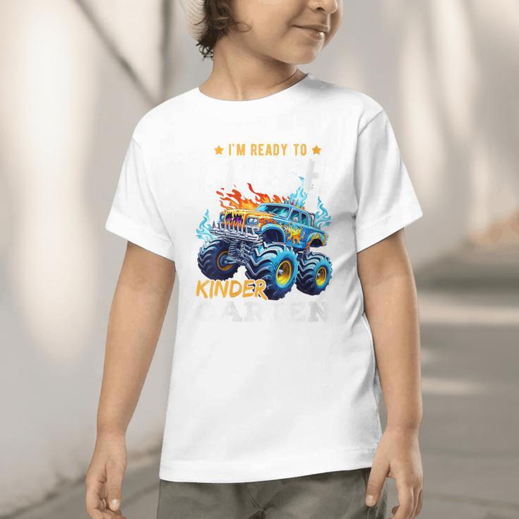 Crush Kindergarten Monster Truck Back To School Boys Graphic Toddler T-Shirt