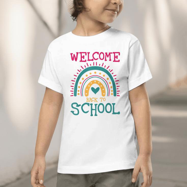 Cute Welcome Back To School First Day Of School First Day Graphic Toddler T-Shirt Cute Welcome Back To School First Day Of School First Day Graphic Toddler T-Shirt