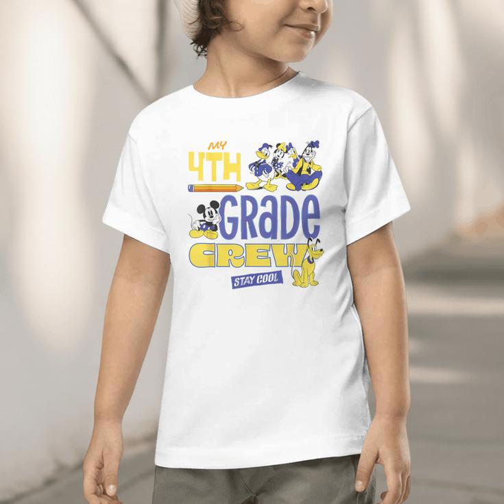 Disney My 4th Grade Crew Stay Cool Back To School Friends Graphic Toddler T-Shirt