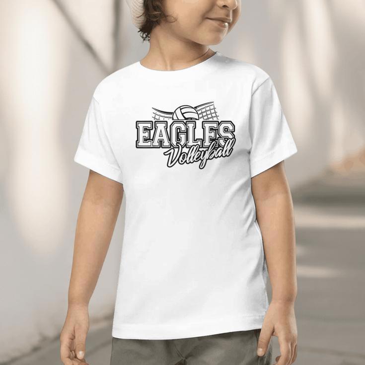 Eagles Volleyball Back To School Spirit Graphic Toddler T-Shirt Eagles Volleyball Back To School Spirit Graphic Toddler T-Shirt