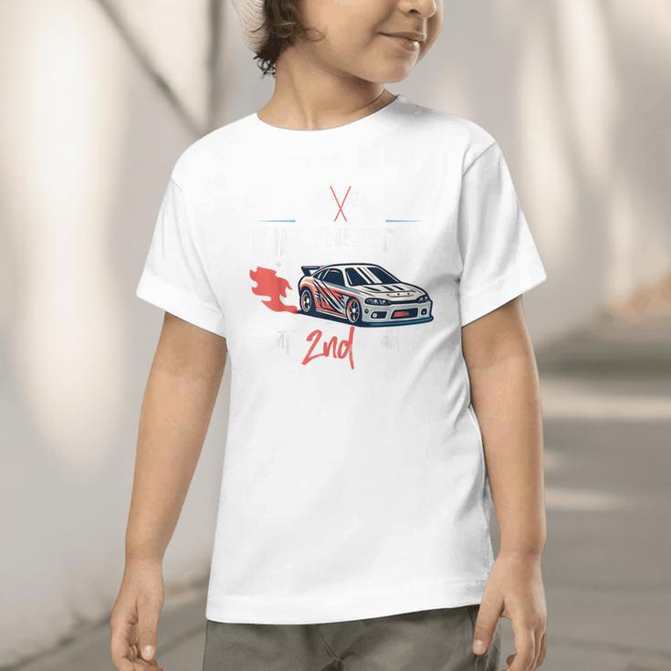 Full Throttle Into Second 2nd Grade Race Car Back To School Graphic Toddler T-Shirt Full Throttle Into Second 2nd Grade Race Car Back To School Graphic Toddler T-Shirt