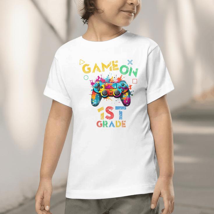 Game On 1st Grade Boys Kids Back To School Graphic Toddler T-Shirt