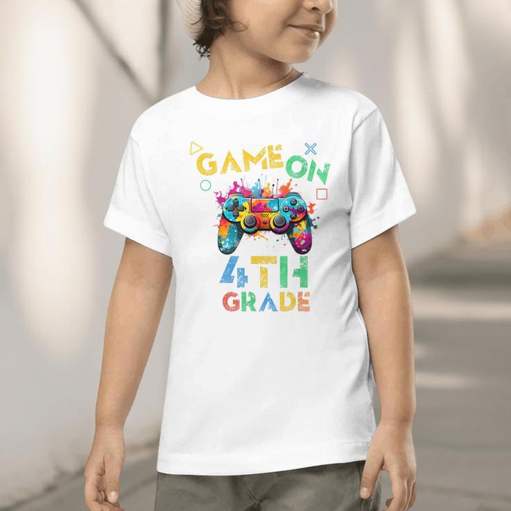 Game On 4th Grade Boys Kids Back To School Graphic Toddler T-Shirt Game On 4th Grade Boys Kids Back To School Graphic Toddler T-Shirt
