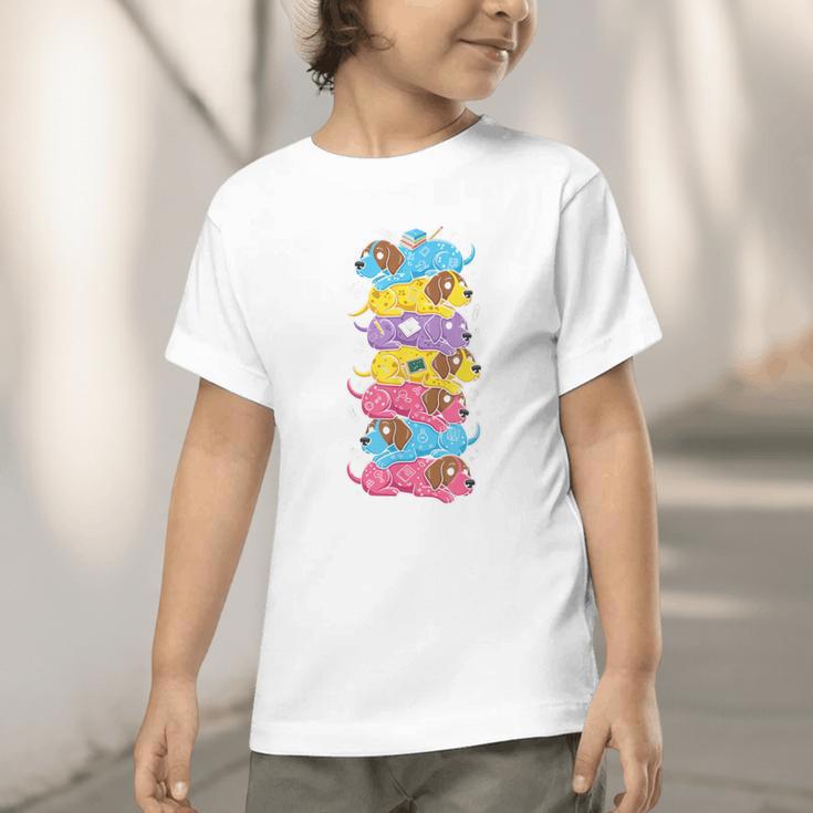 German Shorthaired Pointer Rainbow Back To School Boys Girls Graphic Toddler T-Shirt German Shorthaired Pointer Rainbow Back To School Boys Girls Graphic Toddler T-Shirt
