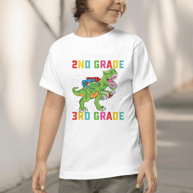 Goodbye 2nd Grade Hello 3rd GradeRex Back To School Graphic Toddler T-Shirt