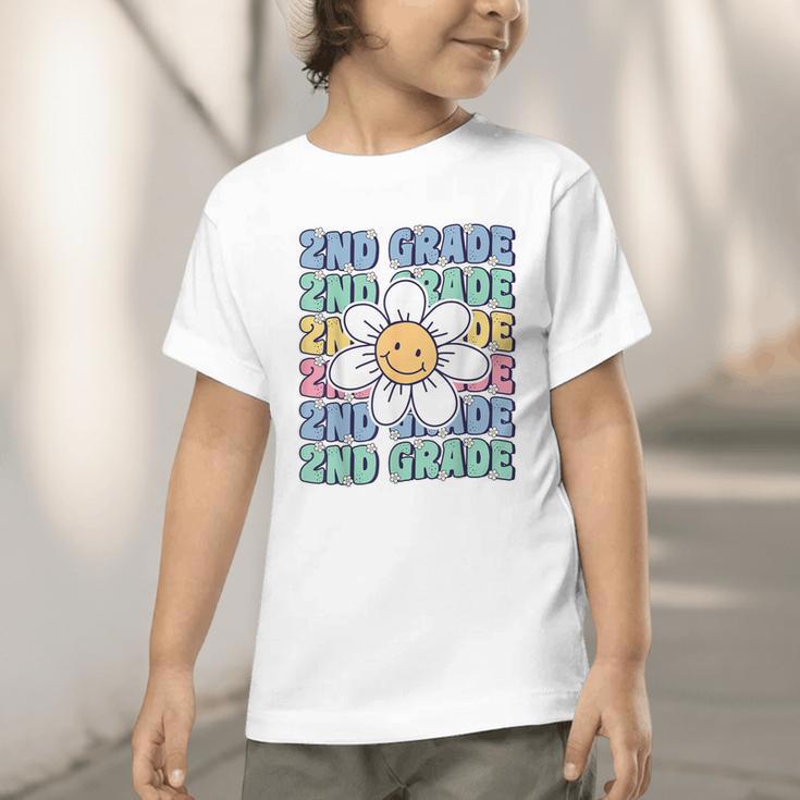 Groovy 2nd Grade Back To School First Day Of Second Grade Graphic Toddler T-Shirt Groovy 2nd Grade Back To School First Day Of Second Grade Graphic Toddler T-Shirt