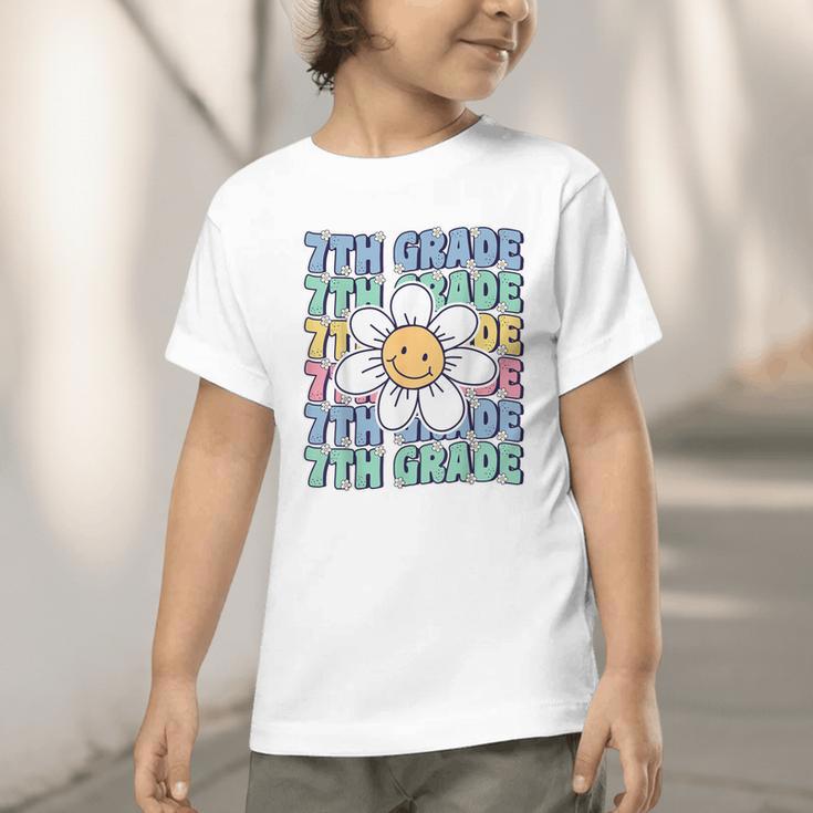 Groovy 7th Grade Back To School First Day Of Seventh Grade Graphic Toddler T-Shirt Groovy 7th Grade Back To School First Day Of Seventh Grade Graphic Toddler T-Shirt