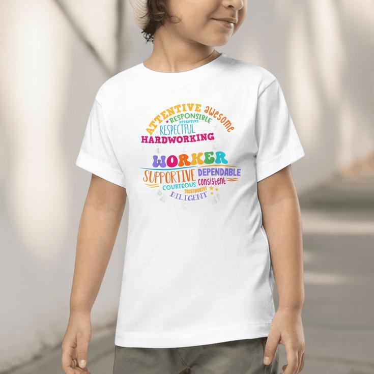 Groovy Community Outreach Worker Back To School Graphic Toddler T-Shirt Groovy Community Outreach Worker Back To School Graphic Toddler T-Shirt