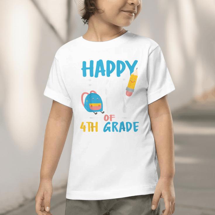 Happy First Day Of 4th Grade Student Back To School Graphic Toddler T-Shirt Happy First Day Of 4th Grade Student Back To School Graphic Toddler T-Shirt