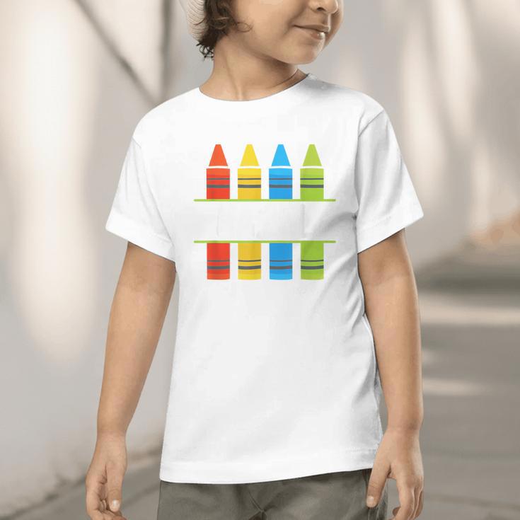 Hazel Crayon Back To School Kids Graphic Toddler T-Shirt Hazel Crayon Back To School Kids Graphic Toddler T-Shirt