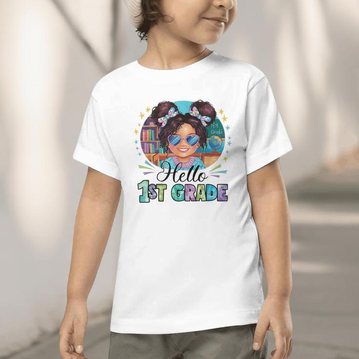 Hello 1st Grade Girl Back To School Kids Boys Girls Graphic Toddler T-Shirt Hello 1st Grade Girl Back To School Kids Boys Girls Graphic Toddler T-Shirt
