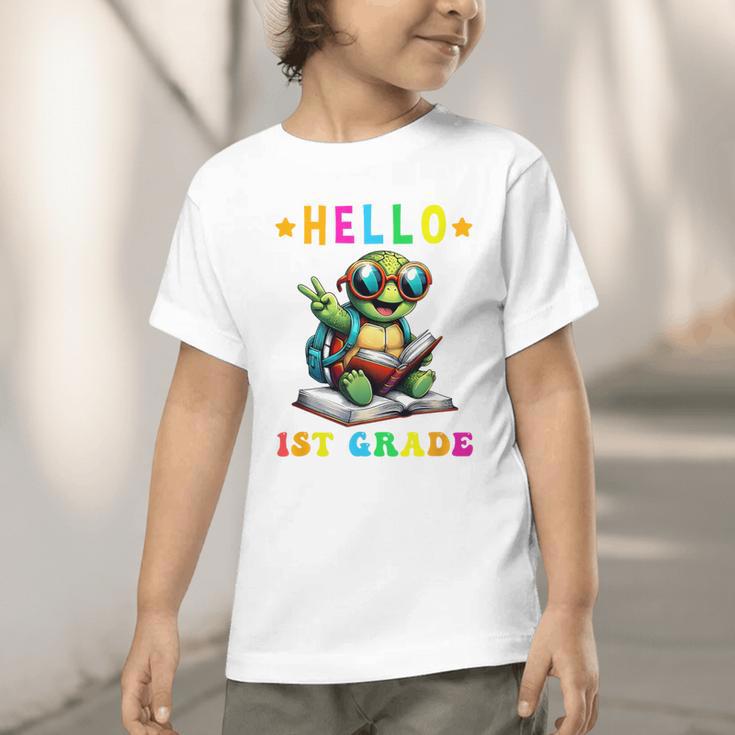 Hello 1st Grade Turtle Lovers Back To School Kids Boys Girls Graphic Toddler T-Shirt Hello 1st Grade Turtle Lovers Back To School Kids Boys Girls Graphic Toddler T-Shirt