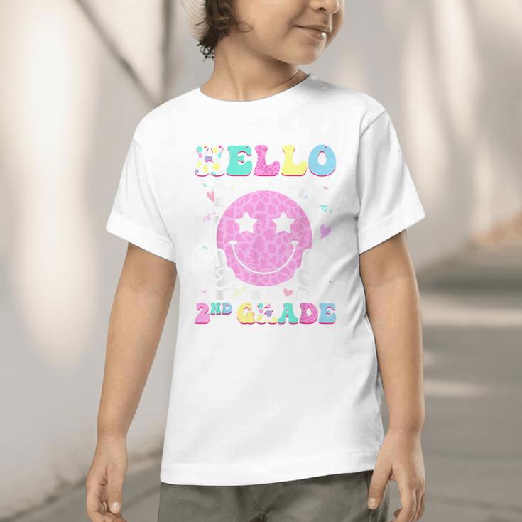 Hello 2nd Grade Groovy Back To School Second Grade Girls Kid Graphic Toddler T-Shirt Hello 2nd Grade Groovy Back To School Second Grade Girls Kid Graphic Toddler T-Shirt