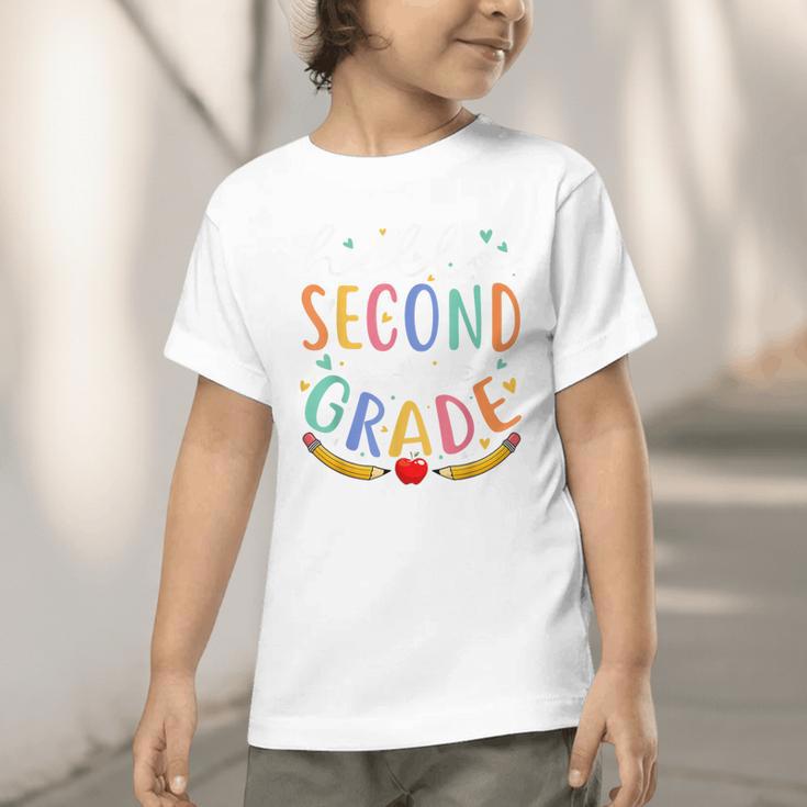 Hello 2nd Grade Tshirt Second Grade Back To School Graphic Toddler T-Shirt Hello 2nd Grade Tshirt Second Grade Back To School Graphic Toddler T-Shirt