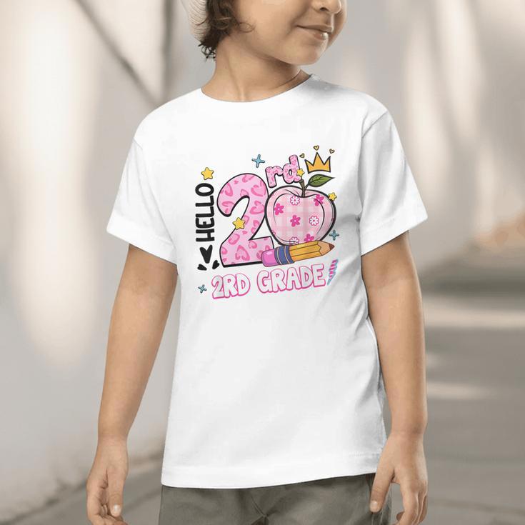Hello Second 2nd Grade Leopard Tie Dye Girl Back To School Graphic Toddler T-Shirt Hello Second 2nd Grade Leopard Tie Dye Girl Back To School Graphic Toddler T-Shirt