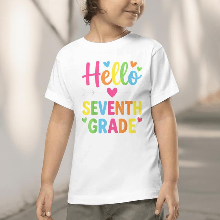 Hello Seventh 7TH Grade Back To School Kids Students Tee Graphic Toddler T-Shirt Hello Seventh 7TH Grade Back To School Kids Students Tee Graphic Toddler T-Shirt