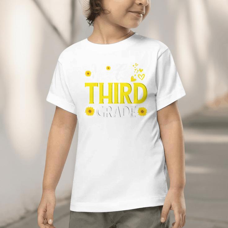 Hello Third Grade Sunflower 3rd Grade Vibes Back To School Graphic Toddler T-Shirt Hello Third Grade Sunflower 3rd Grade Vibes Back To School Graphic Toddler T-Shirt