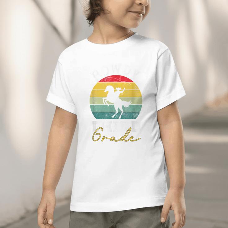 Howdy 3rd Grade Cowboy Western Back To School Third Grade Graphic Toddler T-Shirt