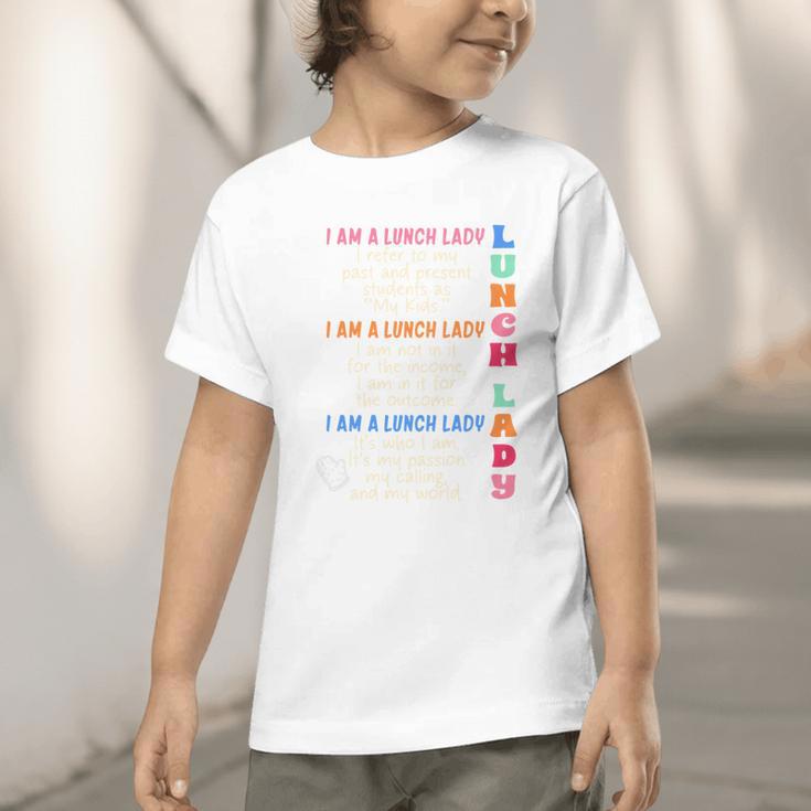 I'm A Lunch Lady Back To School Cafeteria Worker Squad Graphic Toddler T-Shirt I'm A Lunch Lady Back To School Cafeteria Worker Squad Graphic Toddler T-Shirt
