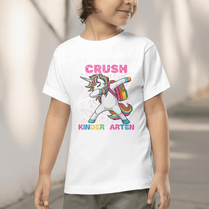 I'm Ready To Crush Kindergarten Unicorn Back To School Graphic Toddler T-Shirt I'm Ready To Crush Kindergarten Unicorn Back To School Graphic Toddler T-Shirt