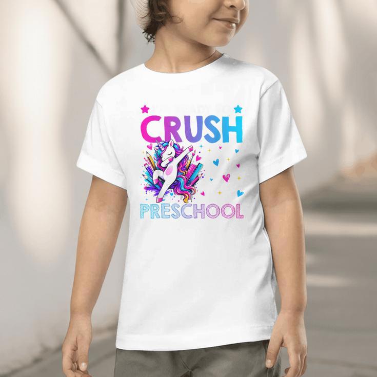 I'm Ready To Crush Preschool Dabbing Unicorn Back To School Graphic Toddler T-Shirt I'm Ready To Crush Preschool Dabbing Unicorn Back To School Graphic Toddler T-Shirt