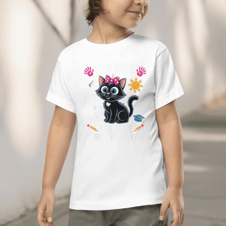 It's Fine I'm Fine Everything Is Fine Cat Back To School Graphic Toddler T-Shirt
