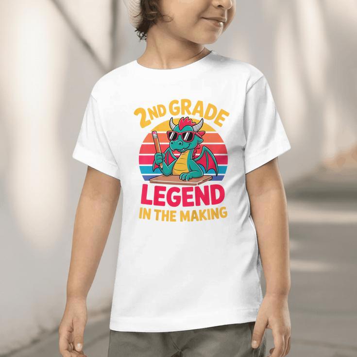 Kids 2nd Grade Dragon Boys Girls Back To School Graphic Toddler T-Shirt Kids 2nd Grade Dragon Boys Girls Back To School Graphic Toddler T-Shirt