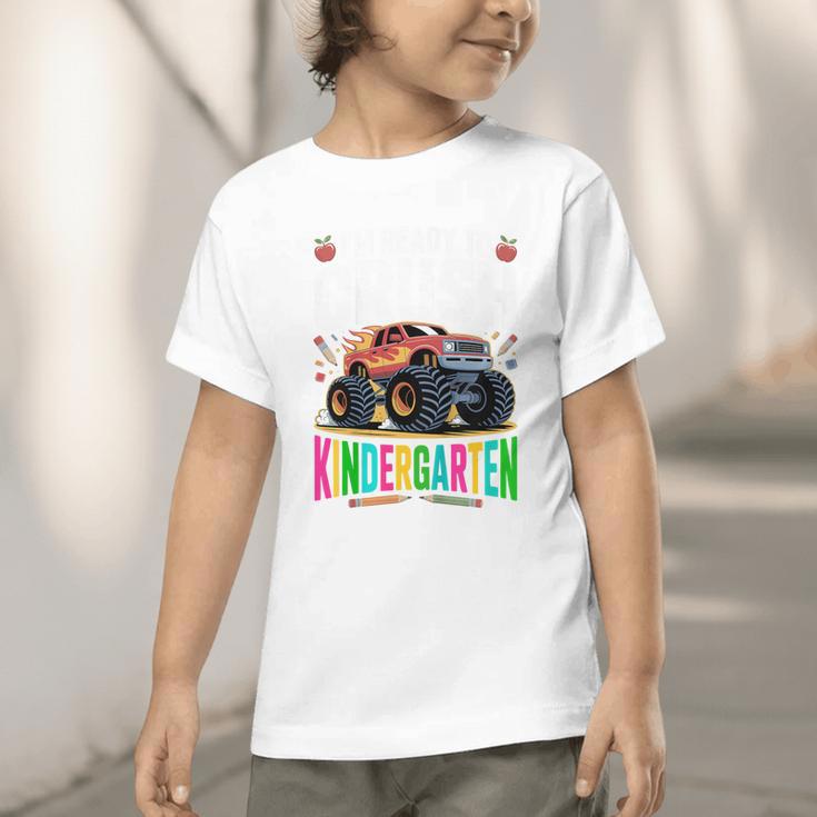 Kids Back To School I'm Ready To Crush Kindergarten For Boys Graphic Toddler T-Shirt